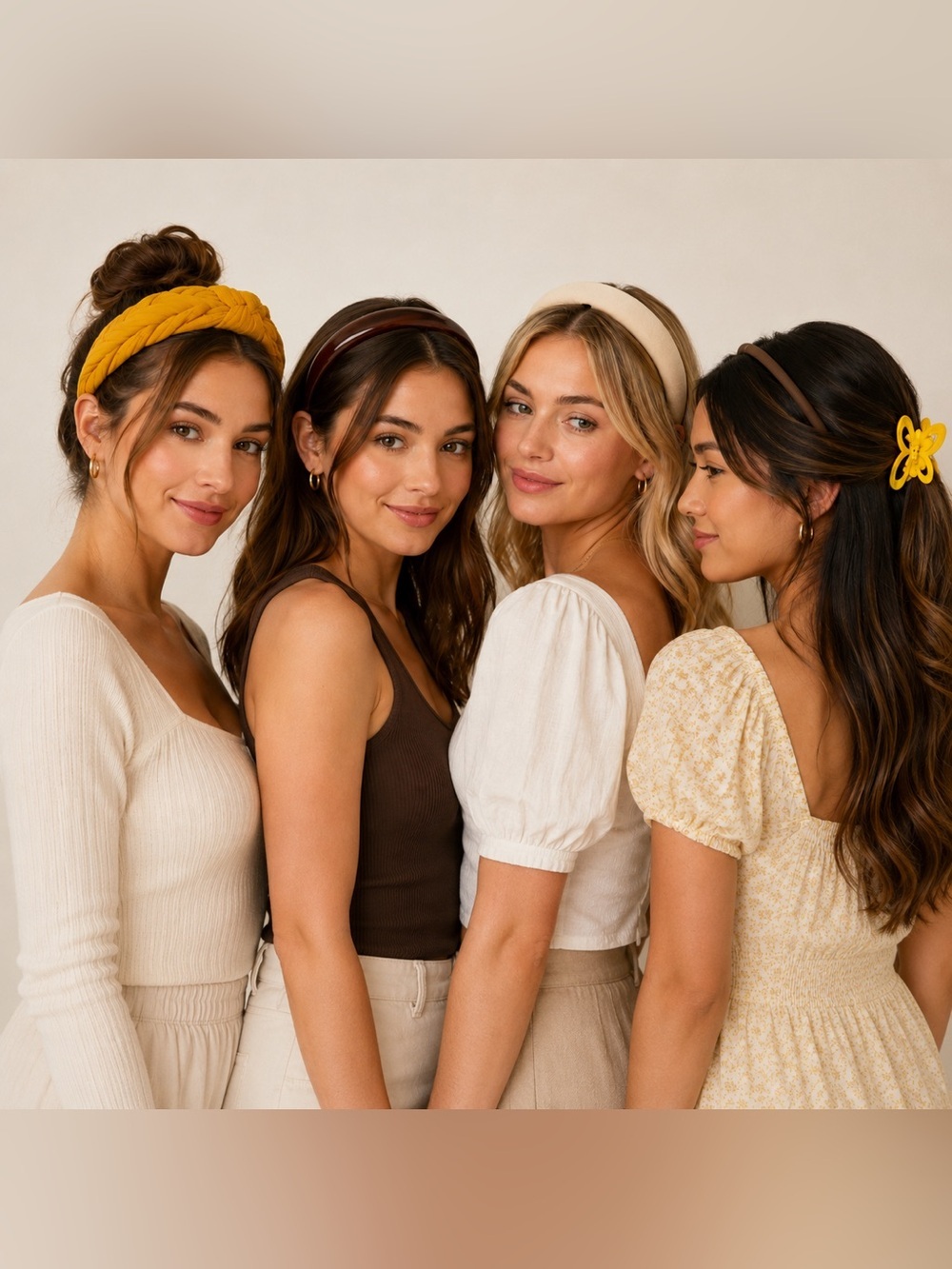 Classic Padded Headband in Cream